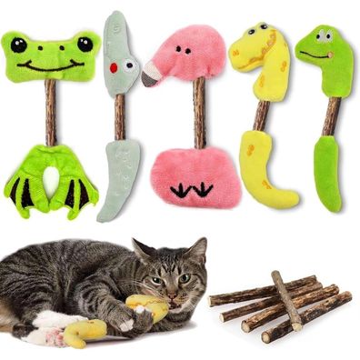Katzenminze Kissen Sticks Matatabi Zahnpflege Katzenspielzeug 10 Stück