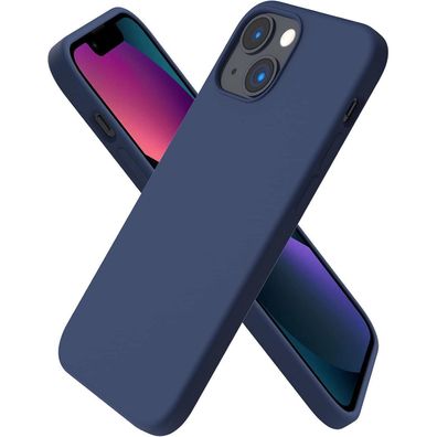 Ornarto iPhone 13 Mini 5,4 Silikon Case Marineblau Voller Schutz
