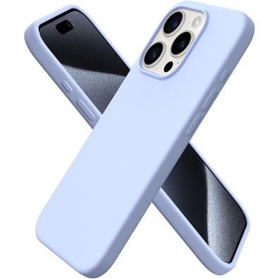 Ornarto iPhone 15 Pro Hülle Silikon 6,1 Zoll flüssiges Silikon Zitrone Gelb