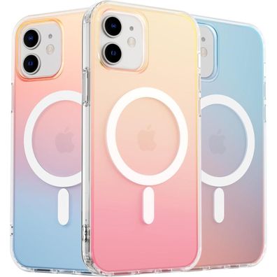Ornarto Hue für iPhone 15 Pro Hülle Magsafe Fluoreszierender Farbverlauf