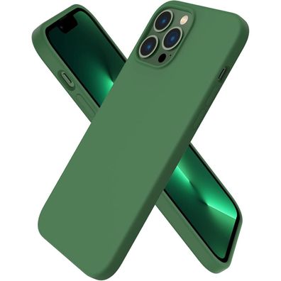 Flüssige Silikon-Hülle für iPhone 13 Pro Max 6,7 Schutz Grün