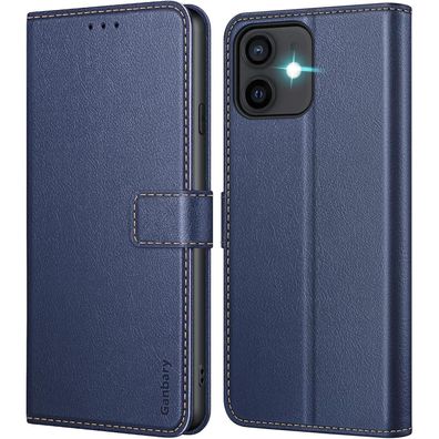 Handyhülle iPhone 12 Pro Leder Blau