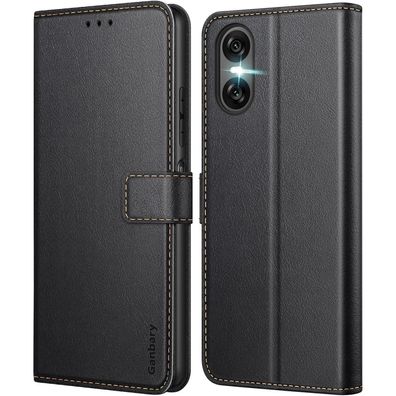 Sony Xperia 10 VI Hülle Leder Klapphülle Kartenschlitze Magnetverschluss