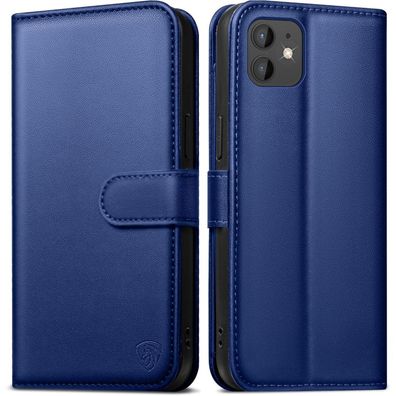 EASDNB iPhone 12/12 Pro Klapphülle Königsblau