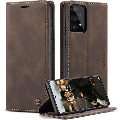 CaseMe Galaxy A53 5G Klapphülle Kaffee