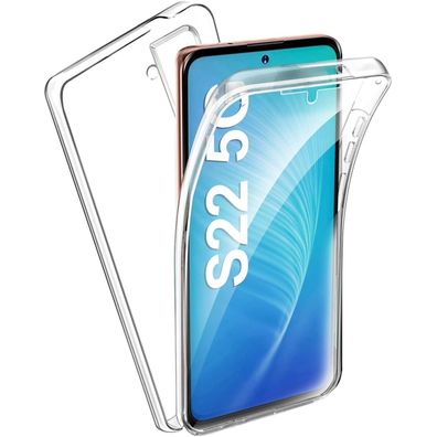 Schutzhülle Samsung Galaxy S22 5G transparent Silikon TPU-Gel PC Hartschale