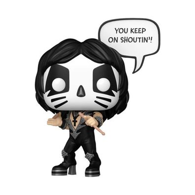 KISS POP! Sayings Vinyl Figur The Catman(R&R All Night) 9 cm