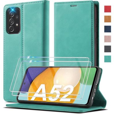 Klappbare Handyhülle Samsung Galaxy A52s 5G + 2 Schutzfolien