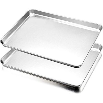 HaWare Edelstahl Ofenblech Set 40 x 30 x 2.5cm - Backblech Kuchenblech