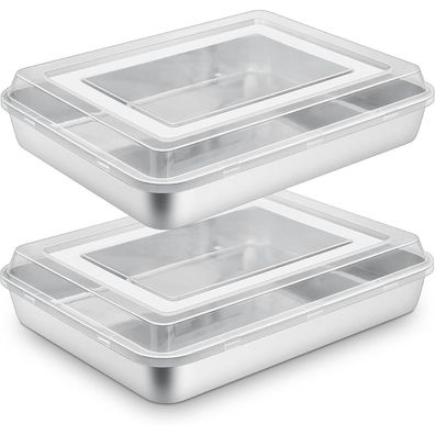 Backblech mit Deckel Set (31,6x24,5x5cm) 4 Stück - Ofenfest