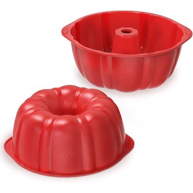 Silikon Gugelhupfform Backform 17.5 cm Antihaft Kuchenform Gugelhupf