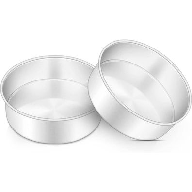 Onader 2er Set Edelstahl Kuchenform Backform 16cm - Gesund & Spülmaschinenfest