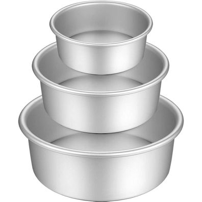 Gesentur Kuchenform Rund Eloxiertes Aluminium Antihaft 3 Größen