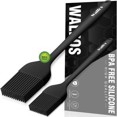 Walfos Silikon Backpinsel 2er Set 21 25.5cm hitzebeständig BBQ Grillen