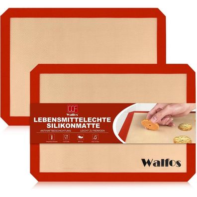 Walfos 40x30cm Silikon Backmatte Antihaft Backfolie (2er