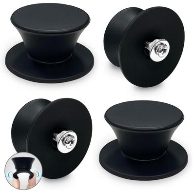Walfos 4er Pack Silikon Topfdeckel Ersatzknopf hitzebeständig