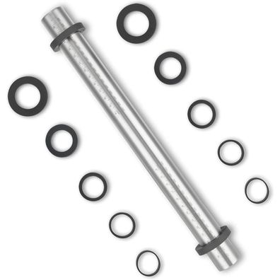 Edelstahl Teigroller Nudelholz Antihaft Silikonringe 5 Größen Backzubehör 45cm