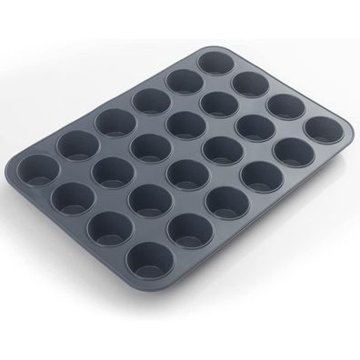 Silikon Muffinform für 24 Muffins Antihaft Backblech Grau 34x23x2,5cm