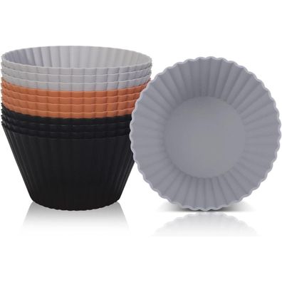 Große Muffinform Silikon Backform Cupcake 12er-Pack Heißluftfritteuse