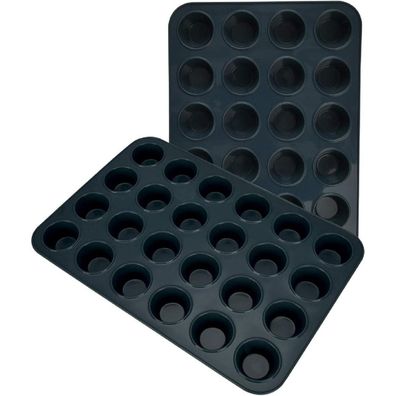Silikon Muffinform 24 Muffins Antihaft Backblech Cupcakes Brownies Kuchen 34 x