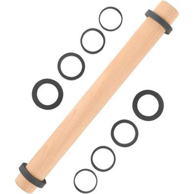 Nudelholz Buchenholz Teigroller Einstellbar Rolling Pin 5 Größen 40 cm