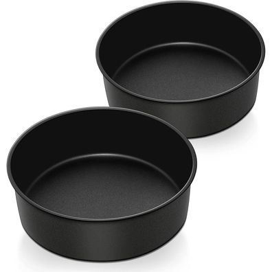 Homikit 20cm Edelstahl Kuchenform Backform Antihaft Rund-Tortenform