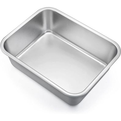 Homikit Auflaufform Rechteckig 27x21x8 cm Edelstahl Lasagne