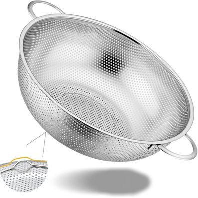 Homikit Edelstahl Küchensieb Nudelsieb Ø 28cm mit