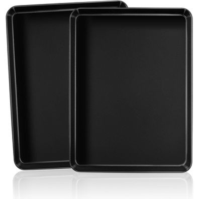 Homikit Backblech Set 2er Rechteckig Antihaft 31,5x24,5x2,5cm