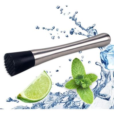Cocktail Stössel Ice Crusher Edelstahl Mixer Bar Zubehör