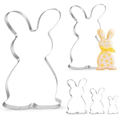 Oster Ausstecher Set, Plätzchen Ausstechformen Hase 5tlg. Keksform Edelstahl