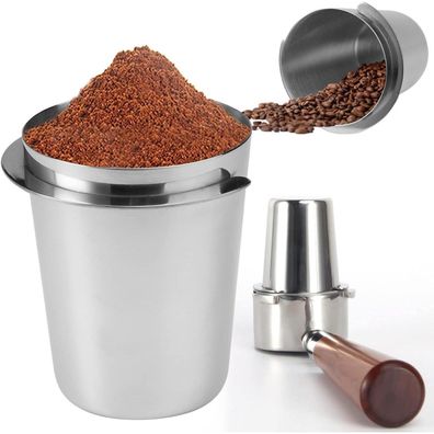 Edelstahl Kaffee Siebträger Dosierbecher 51mm für Espressomaschine