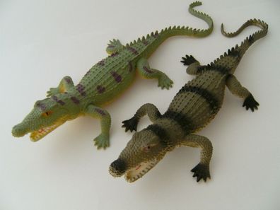 Krokodile 2erSet 30cm Stretch Stretchkrokodile Echsen Krokodil Alligator Spielzeug