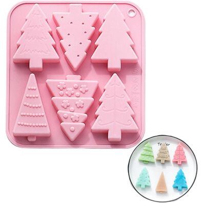 Weihnachtsbaum-Silikonform Backform Schokoladenform für DIY Kuchen Gelee