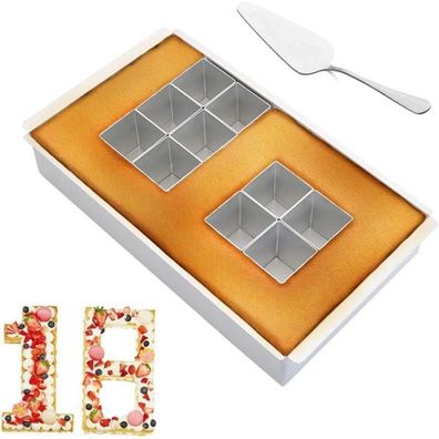 Backform Zahlen Buchstaben Kuchenform Set DIY Hochzeit Geburtstag