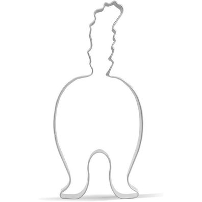 Katzen-Hintern Ausstechform Edelstahl 11,4 cm - Lustiges Katzen-Po Design