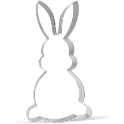 Ausstechform Osterhase Edelstahl 12,7 cm Bastelset Ostern Tiere Feiern