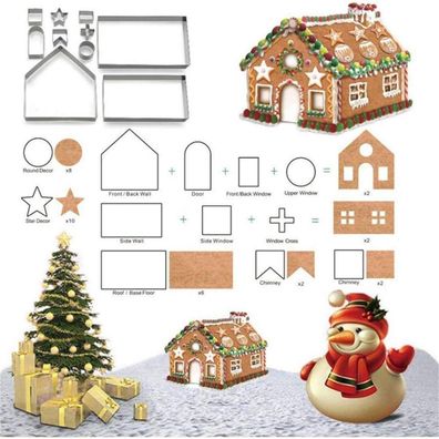 FantasyDay Ausstechformen Weihnachten Set Edelstahl Plätzchen Ausstecher 10