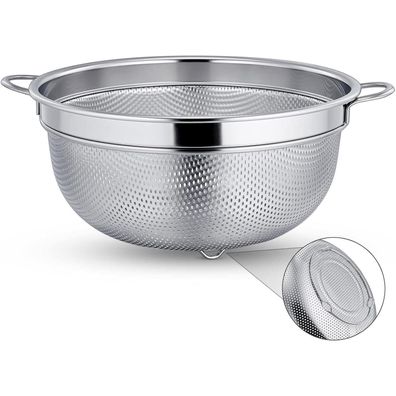 Klein Edelstahl Nudelsieb Teamfar Abtropfsieb Griffen Meyhsieb 19,5cm