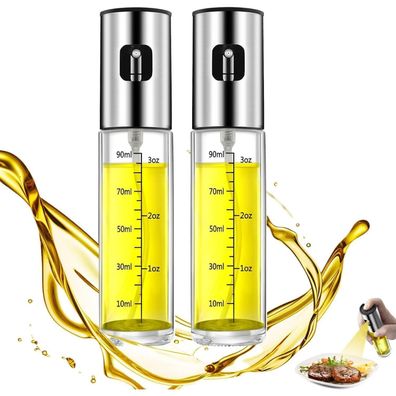 Ölsprüher 2 Stück 100ml Öl Sprühflasche Glas BBQ Küche Kochen