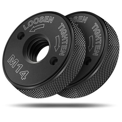 Schnellspannmutter SDS Clic M14 für Winkelschleifer (2x spannmutter) Schwarz