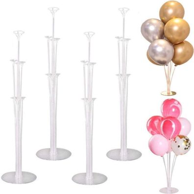 tarumedo 4er Set Ballonständer Tischdeko für Party, Geburtstag, Hochzeit