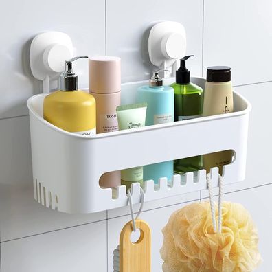 Luxear Duschkorb Saugnapf Ohne Bohren Badezimmer Duschablage Shampoo Küche