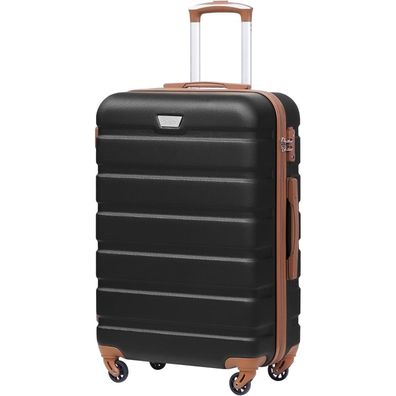 Coolife Premium Hartschalenkoffer Trolley 4 Rollen TSA-Schloss Mittelgroßer