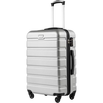 Coolife Premium Hartschalenkoffer Trolley Rollkoffer TSA-Schloss 4 Rollen Helles