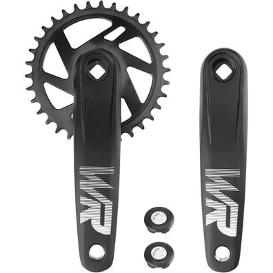 Fahrrad-Kurbelgarnitur Set 170mm 32T/34T/36T/38T/42T Single Speed MTB Rennrad