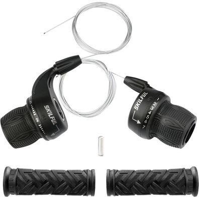 MEGHNA 21 Speed Fahrrad Schalthebel 3x7 Revoshifter Set Twist-Schalthebel