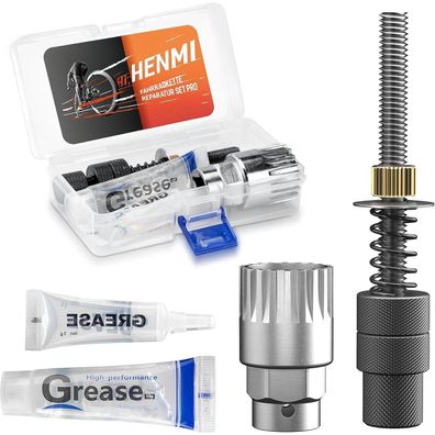 HENMI Tretlager Werkzeug Set Fahrrad Innenlager Entferner 20zähnen 24mm