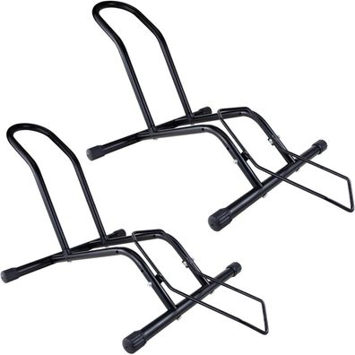 Fahrradständer MEGHNA Professional Boden Freistehend Schwarz 2er Set