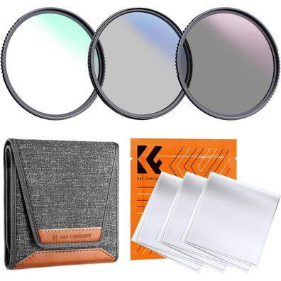 95mm K&F Concept Nano Filter Set UV CPL ND4 Filtersets MC Ultraleicht & Slim